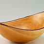 And another view of the natural edge yellow Eucalyptus bowl.